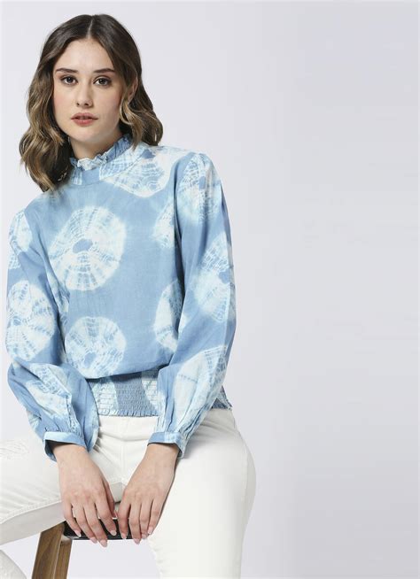 Tie & Dye Woven Top | Pepe Jeans India