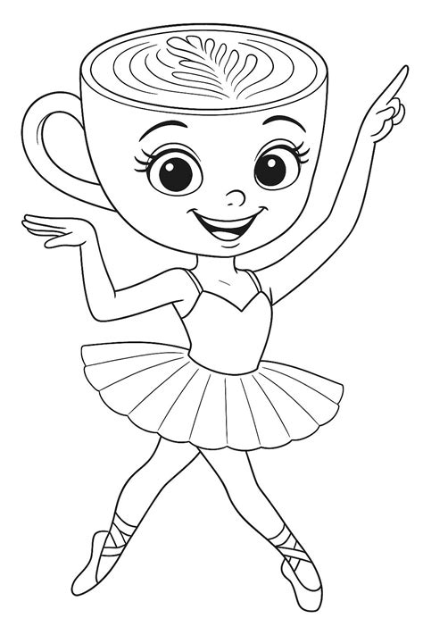 Balerinna Cappucinna – Brainrot – Colorir 03 in 2025 | Cute coloring ...