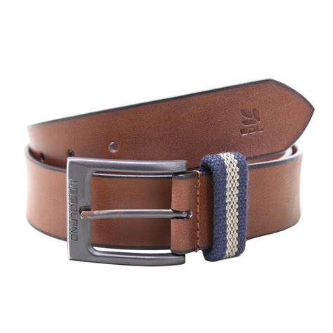 Tan Men's leather belt | WOODLAND