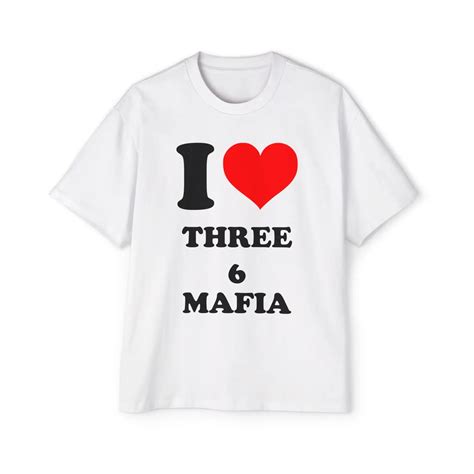 I Love Three 6 Mafia Shirt - I heart 3 6 Mafia Tee - AshBubble