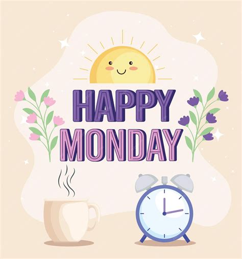 Premium Vector | Happy monday quote