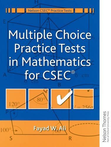 Multiple Choice Practice Tests In Mathematics For Cxc Nelson Csec ...