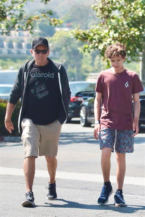 Charlie Sheen spends day with his son in rare sighting
