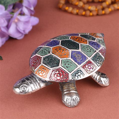 Silver Plated Multi-Color Turtle | Buy Online | Satvikstore.in ...