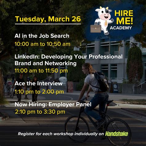 Hire Me! Academy Pt 2: Boost Your Job Search | UC Davis Career Center ...