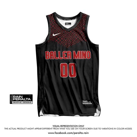 BLACK RED BASKETBALL JERSEY DESIGN ( RAIN PERALTA) :: Behance