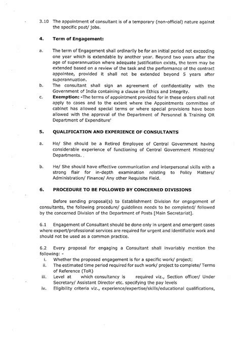 Revised guidelines for engagement of retired Central Government ...
