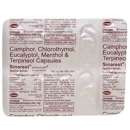 Buy Sinarest Vapocap Inhalant Capsules | 19 Minutes Delivery | Apollo ...