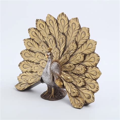 Buy Corsica Mayur Polyresin Peacock Figurine from Corsica by Home ...