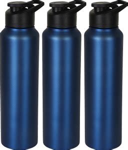 STYLE HOMEZ Stainless Steel Water Bottle 1000 ml Set of 3 Sipper, Blue ...