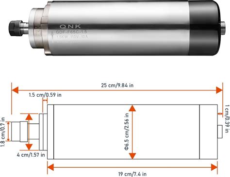 QNK CNC Spindle Motor, 1.5KW Air Cooled Spindle India | Ubuy