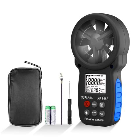 Buy SURLABA Digital Outdoor Anemometer, Handheld Wind Speed Meter Range ...