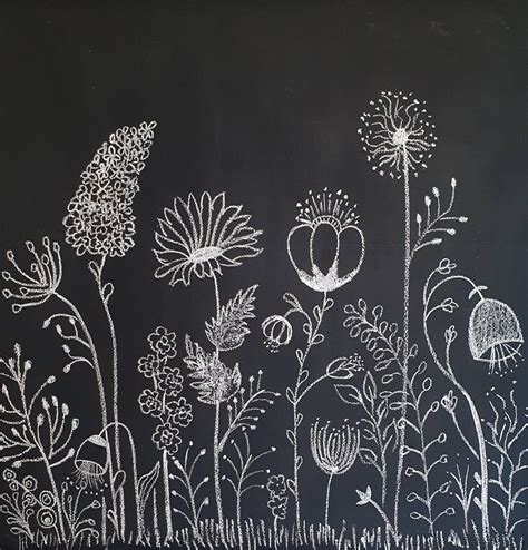 Spring chalkboard art – Artofit