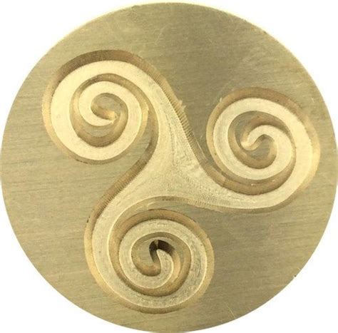 Triskele - Triple Spiral - Triskelion 7/8" Diameter Wax Seal Stamp by ...