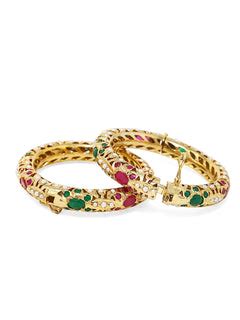 Inara Jadau Chandbaali Earrings – QUEENS JEWELS