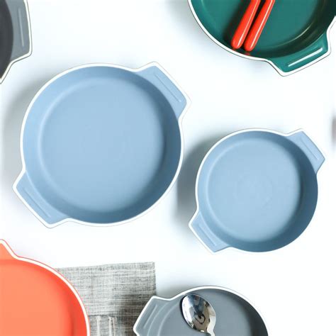 Ceramic Baking Pot Blue Large 700ml Online - Premium Baking Dish | Nestasia