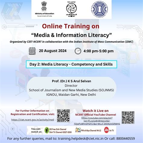 Online Training on Media & Information Literacy | Central Institute of ...