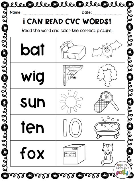 I Can Read CVC Words Practice Pages | Cvc words, Cvc words worksheets ...