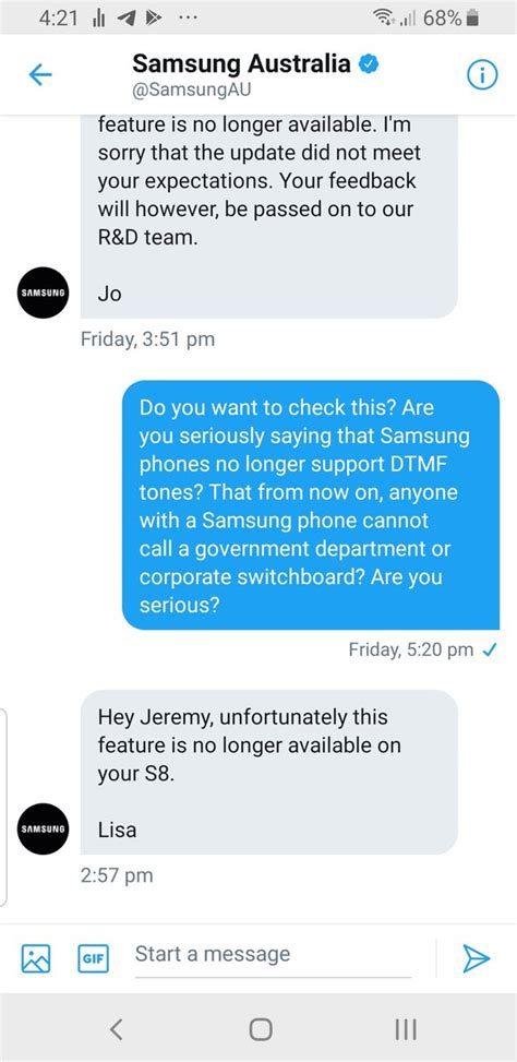 Alcuni Samsung Galaxy S8 sembrano avere problemi coi toni DTMF