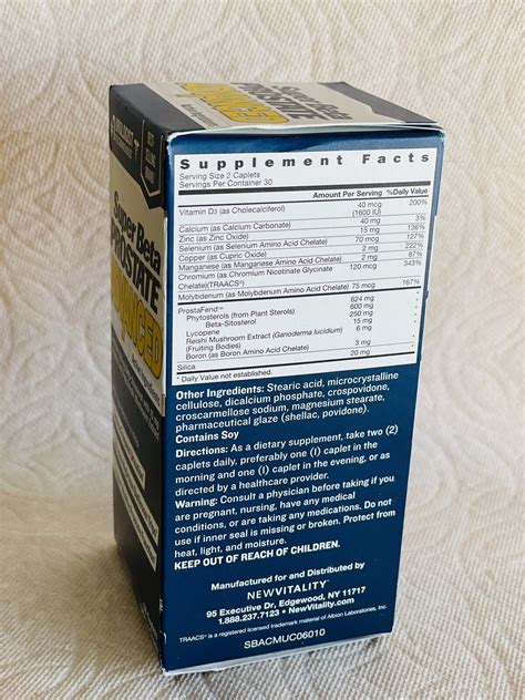 Super Beta Prostate Advanced New Vitality 60 Caplets 695111001888| eBay