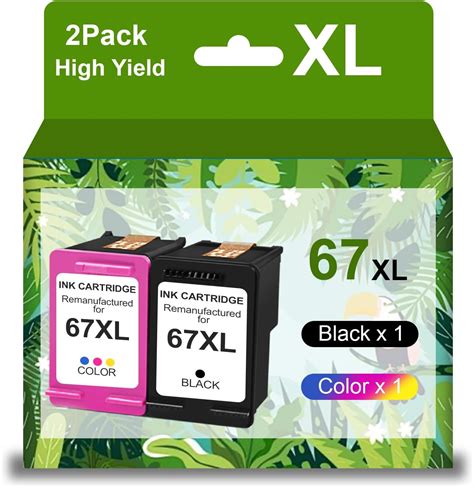Amazon.com: 67XL Ink Cartridges Combo Pack Replacement for HP Printers ...