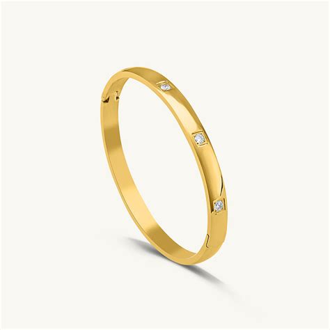 Buy Dazzling Stone Bangle Bracelet online- Palmonas – PALMONAS