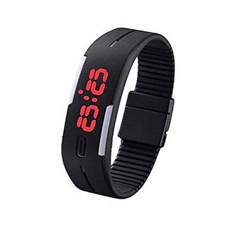Buy Ultra Thin Silicon LED Digital Sports / Gym/ Jogging Watch LED ...