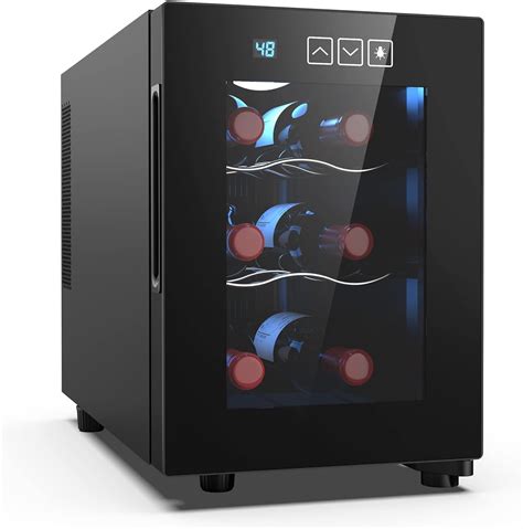 Amazon.com: Mojgar 6 Bottle Wine Cooler, Freestanding Wine Fridge with ...