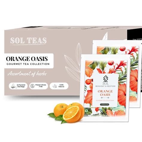 SOL Orange Oasis - Orange Peel With Hibiscus, Rosehips, Apple ...