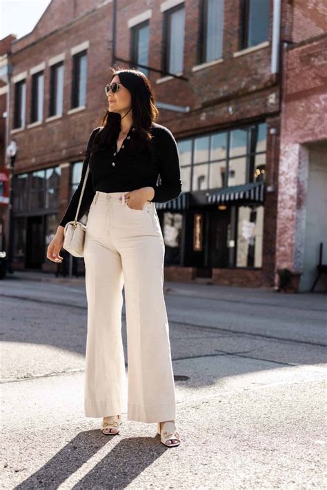 14 Stylish Wide Leg Jeans Outfits That Look Effortless - Meemior