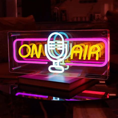 ATOLS On Air Neon Sign for Wall Decor, USB Powered On Air Led Rainbow ...