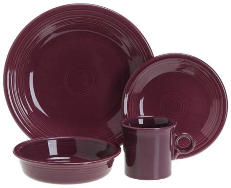 Buy Fiesta Heather 831 4-Piece Dinnerware Place Setting, Service for 1 ...