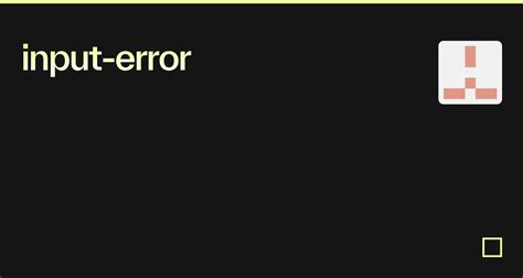 Image result for Input Error Remove