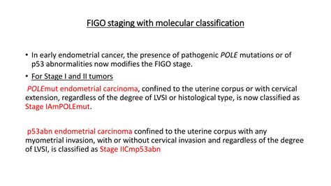 FIGO staging of endometrial cancer: 2023 | PDF - stages of uterine cancer