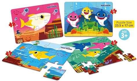 Frank Pinkfong Baby Shark 4 in 1 Puzzle - StarAndDaisy