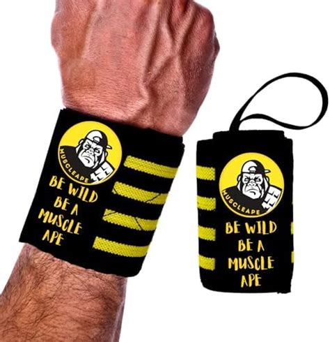 Muscleape Wrist Supporter for Gym Wrist Band for Men Gym & Women with ...