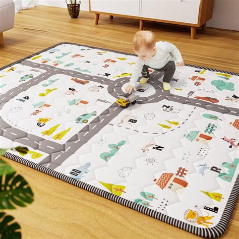 Amazon.com : Car Portable Baby Play Mat 71" X 59" Playpen Mat Upgraded ...