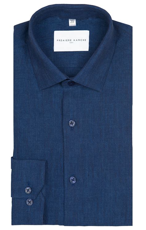 Dark blue linen shirt