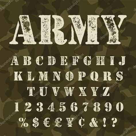 Military Stencil Letters Printable - Printable Free Templates