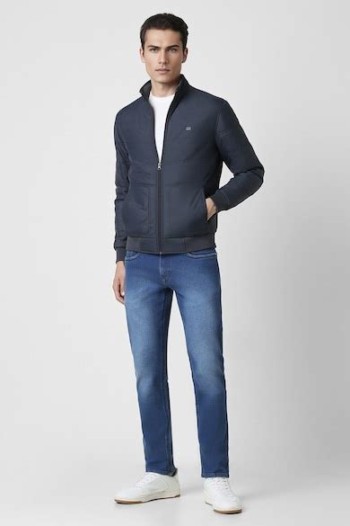 Buy Men Navy Solid Casual Jacket Online - 945105 | Peter England