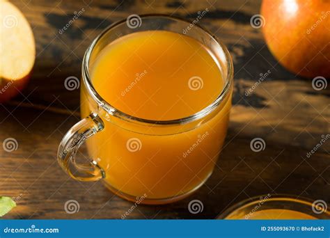 Organic Warm Apple Cider Cocktail Stock Photo - Image of winter ...