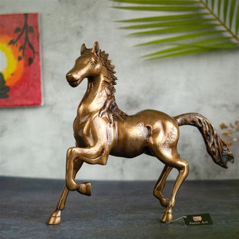Jaszz Art Brass Horse - 3 Kg Statue