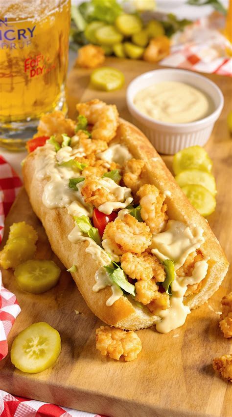 Crispy Louisiana Shrimp Po' Boy Recipe - All Good Recipes