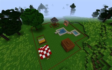 Image result for Simple Minecraft House Back Yard