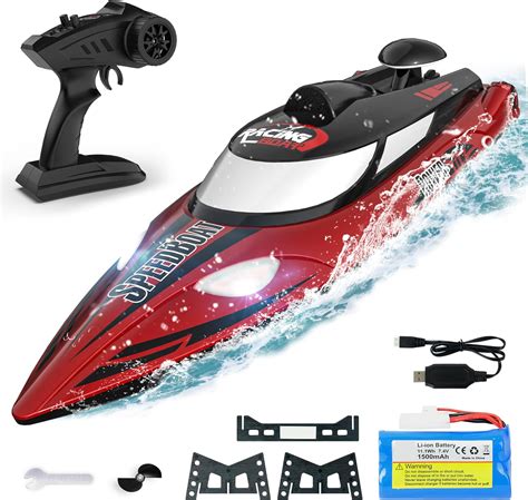 BEZGAR Large Remote Control Boat, 18 inch Big RC Boats for Adults, Fast ...