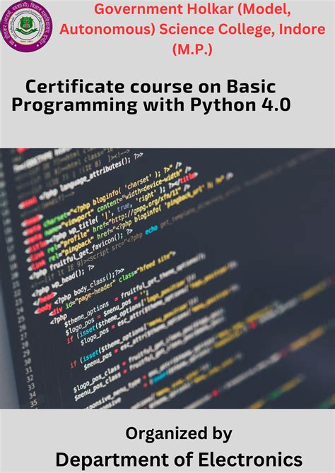 CONFERENCE / WEBINAR / FDP - Certificate Course on Basic Programming ...