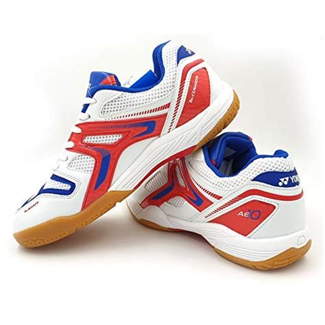 Yonex AllEngland X Non-Marking Professional Badminton Shoes, White/R ...