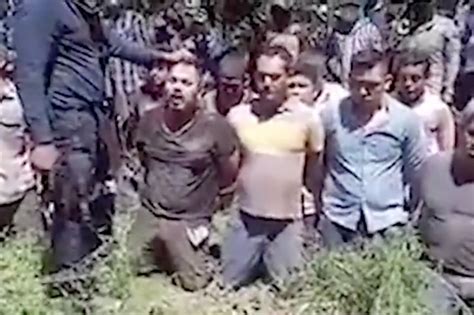 Video shows Mexican cartel line up rivals for mass execution