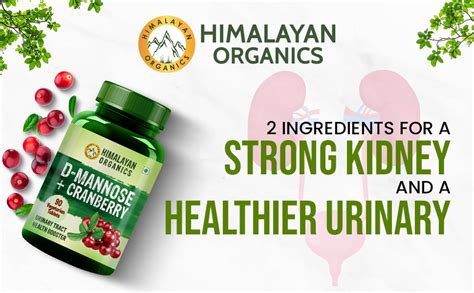 Buy Himalayan Organics D-MANNOSE + CRANBERRY Antioxidant Rich ...