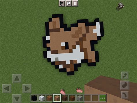 Minecraft Pokemon Pixel Art Eevee
